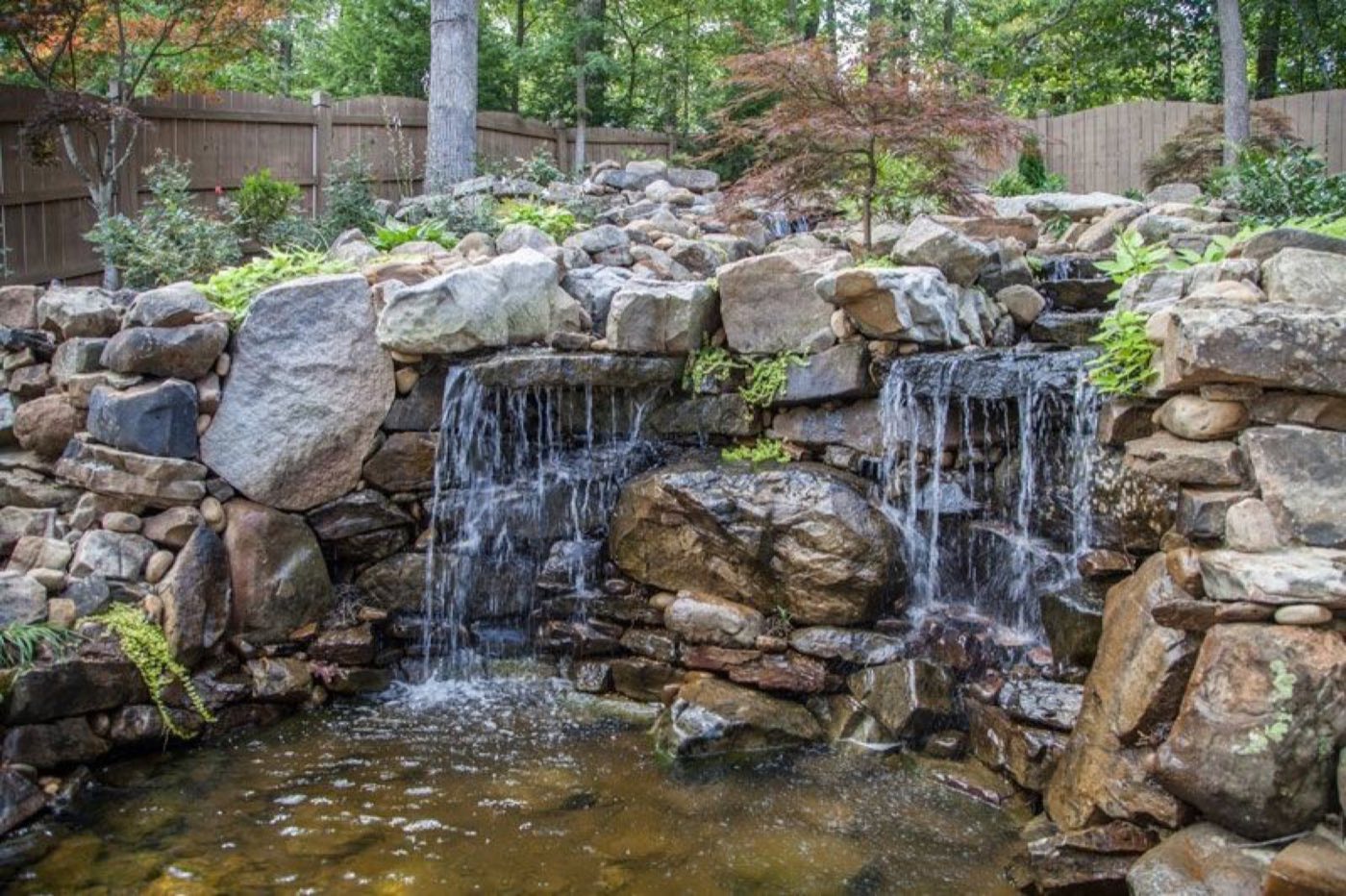 Hardscape project built by Lake Norman Hardscapes in the Lake Norman, NC area
