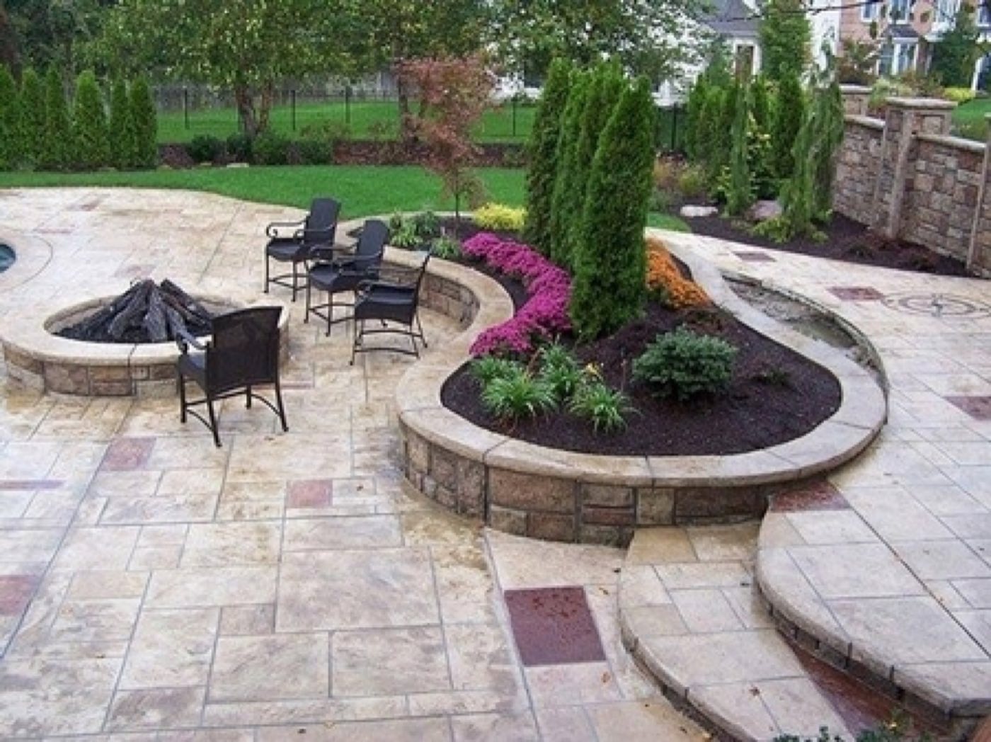 Hardscape project built by Lake Norman Hardscapes in the Lake Norman, NC area