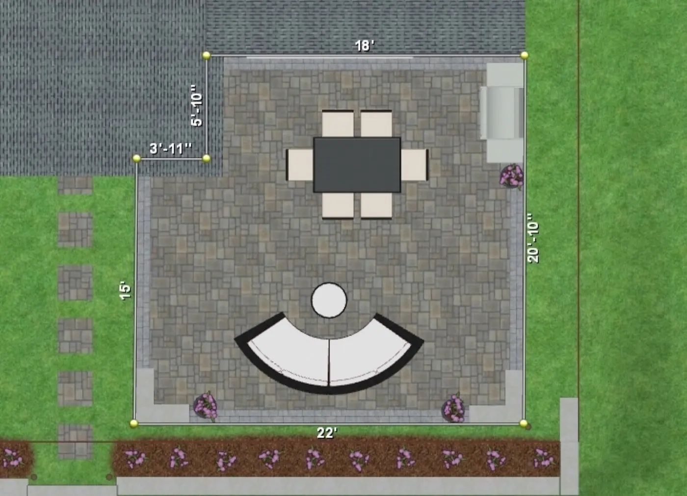 Paver Patios project by Carolina Custom Stone and Hardscape